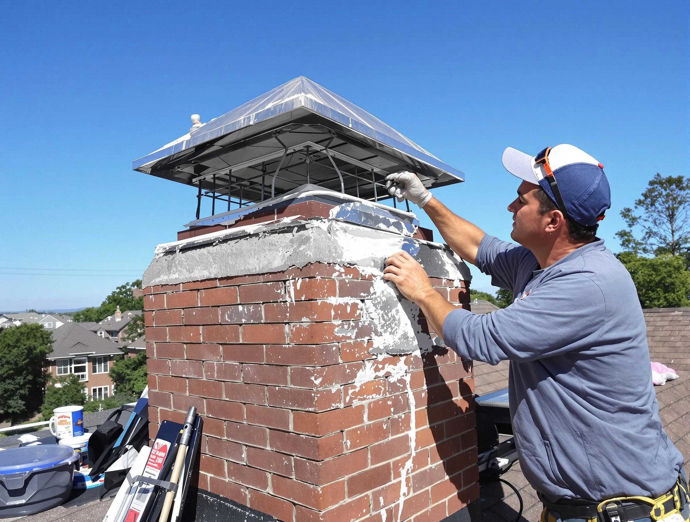 Chimney Crown Services service in Lake Wilderness, VA